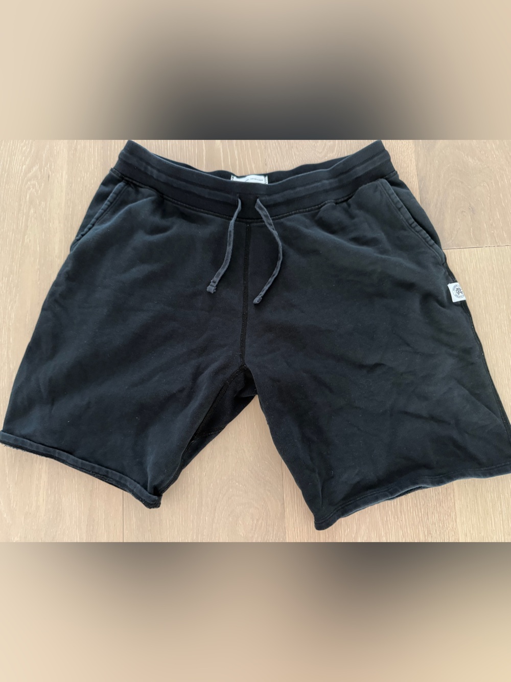 Reigning Champ black Made in Canada shorts